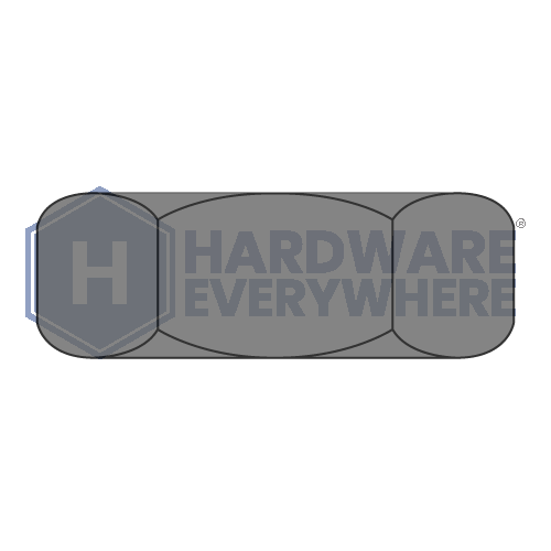 7/8-14 HEX JAM NUTS / Steel / Plain
