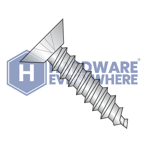 #14 x 1 1/4 SHEET METAL SCREWS / Phillips / Flat Head Undercut / A2 Stainless / Plain