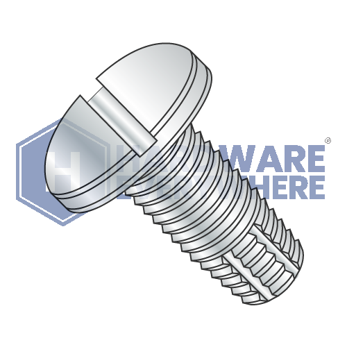 10-24 X 3/8 Thread Cutting Screws / Slotted / Pan Head / Steel / Zinc / Type F