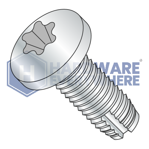 10-24 X 1/2 Thread Cutting Screws / Torx / Pan Head / Steel / Zinc / Type 1