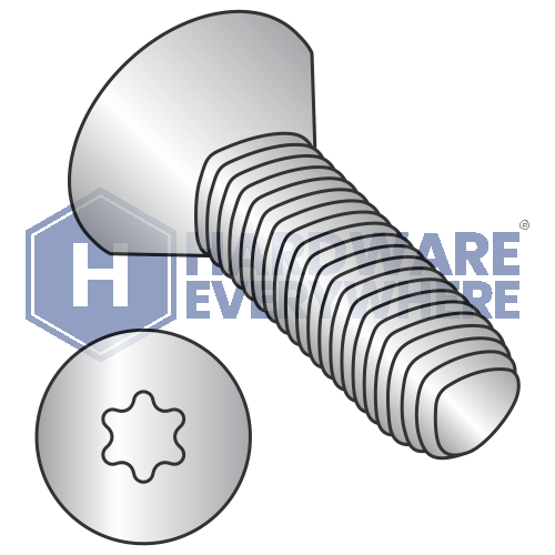 6-32 X 1/2 Thread Forming Screws / Torx / Flat Head  / 18-8 Stainless / Plain / Taptite Alternate