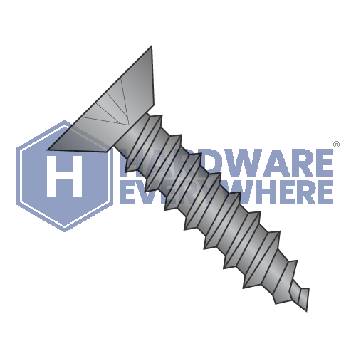 #10 x 1/2 SHEET METAL SCREWS / Phillips / Flat Head Undercut / Steel / Black Zinc