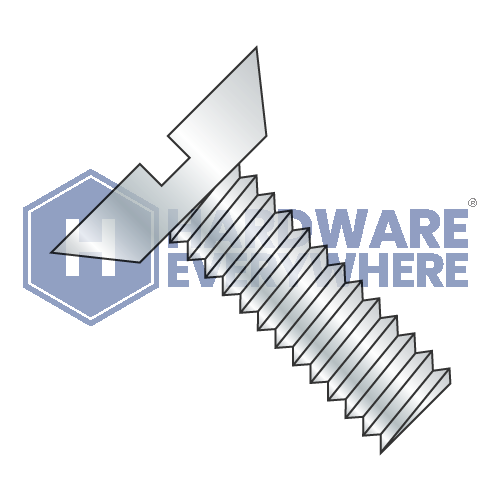 5-40 x 3/16 MACHINE SCREWS / Slotted / Flat Head Undercut / Steel / Zinc
