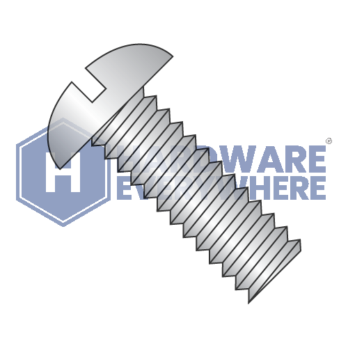5/16-18 x 1 MACHINE SCREWS / Slotted / Round Head / 18-8 Stainless / Plain