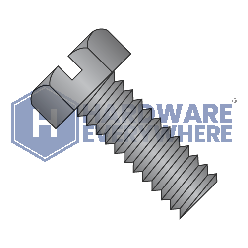 8-32 x 1/2 MACHINE SCREWS / Slotted / Hex Head / Steel / Black Oxide