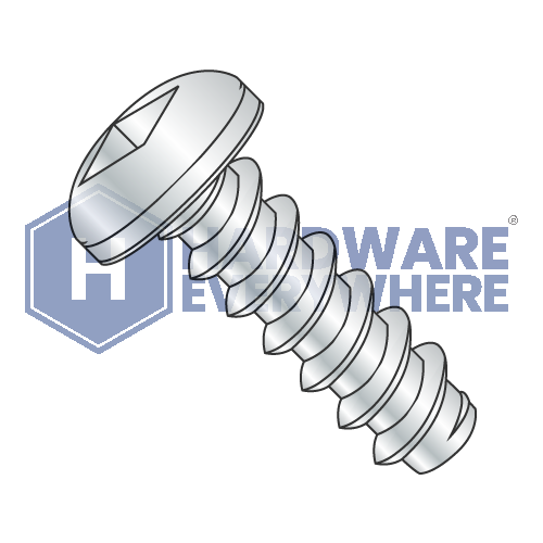 #10 x 3/8 SHEET METAL SCREWS / Square / Pan Head / Steel / Zinc