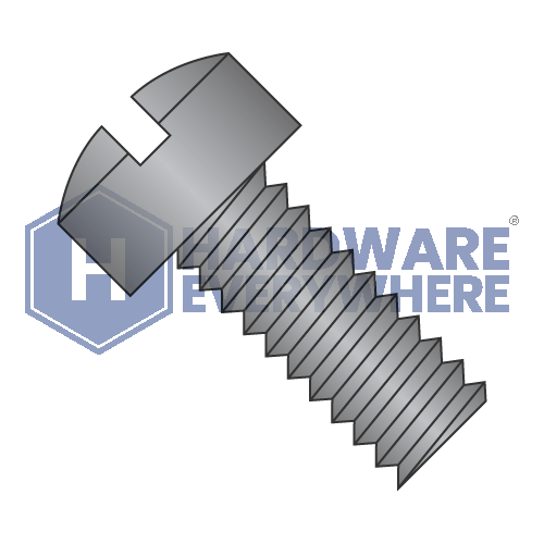 8-32 x 1 1/4 MACHINE SCREWS / Slotted / Fillister Head / Steel / Black Oxide