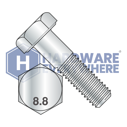 M10 x 60 METRIC HEX CAP SCREWS / Grade 8.8 / Zinc