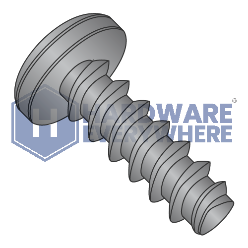 8-16 X 5/8 Thread Forming Screws / Phillips / Pan Head / 18-8 Stainless / Black Oxide / Plastite (Blunt Tip) Alternate 48-2