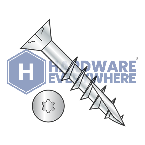 8 X 2 1/2 Deck Screws / Torx / Flat Head / 18-8 Stainless / Plain / Type 17