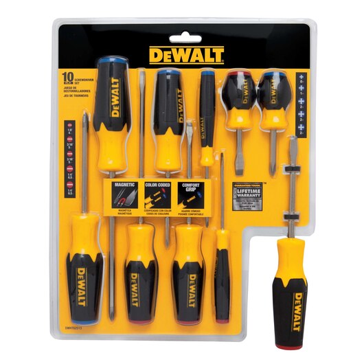 DeWalt / Hand Tool / DWHT62513 10-Piece Screwdriver Set