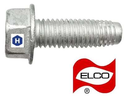 3/8-16 x 4 Elco Tap-Flex / Hex Washer Head / Steel / Stalgard (250ct)