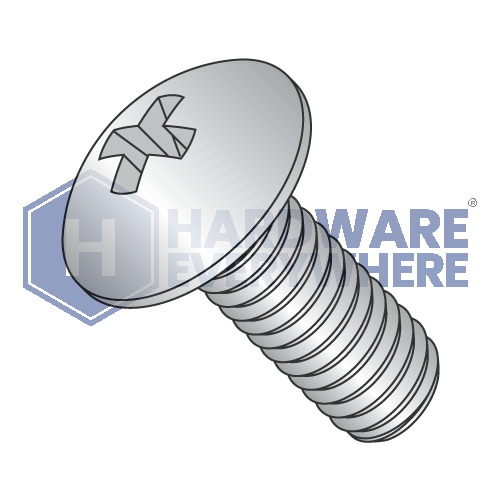 12-24 x 3/8 MACHINE SCREWS / Phillips / Truss Head / 18-8 Stainless / Plain