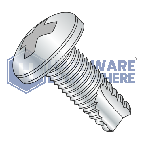 1/4-20 X 3/8 Thread Cutting Screws / Phillips / Pan Head / Steel / Zinc / Type 23