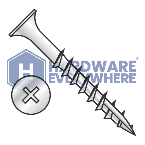 8 X 2 Deck Screws / Phillips / Bugle Head / Steel / Dacrotized / Type 17