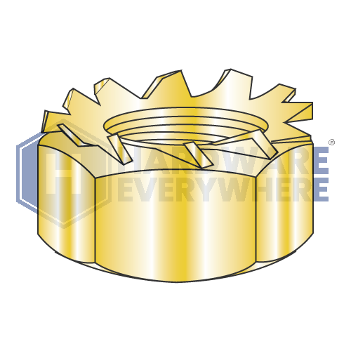 8-32 K LOCK NUTS / Steel / Yellow Zinc