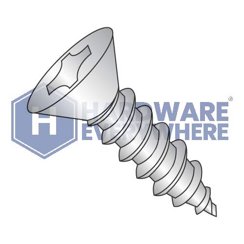 #8 x 1 SCREWS / Phillips / Flat Head / 18-8 Stainless / Plain