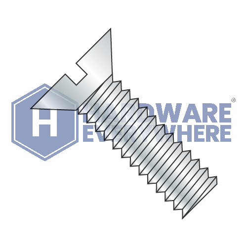 8-32 x 1 1/8 MACHINE SCREWS / Slotted / Flat Head / Steel / Zinc