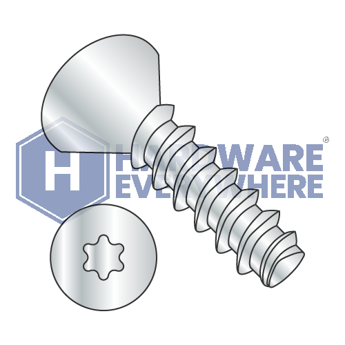 10-14 X 1 1/2 Thread Forming Screws / Torx / Flat Head / Steel / Zinc / Plastite (Blunt Tip) Alternate 48-2