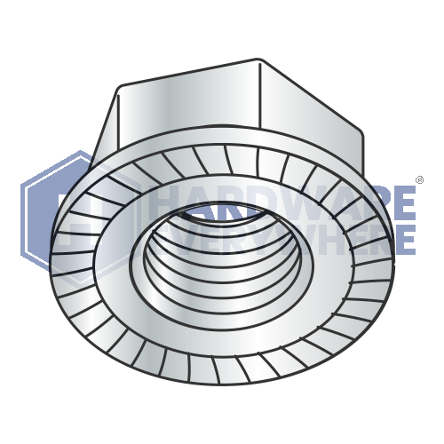 M3-0.5 METRIC SERRATED FLANGE NUTS / Class 8 / Zinc