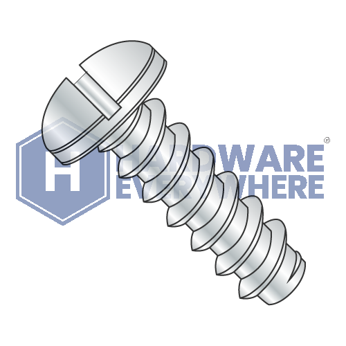 #2 x 5/16 SHEET METAL SCREWS / Slotted / Pan Head / Steel / Zinc