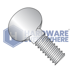 8-32 X 3/4 Thumb Screw / No Shoulder / Type P / Full Thread / Steel / Zinc
