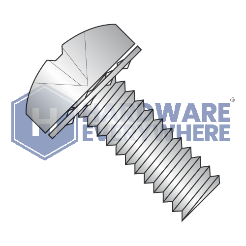 1/4-20 x 1/2 SEMS SCREWS / Phillips / Pan Head / 18-8 Stainless / Plain