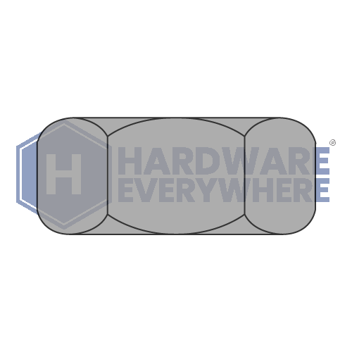 3/8-16 FINISHED HEX NUTS / Steel / Plain