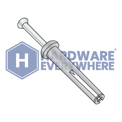 1/4 x 1-1/2 HAMMER-DRIVE ANCHOR / Mushroom / Steel / Zinc