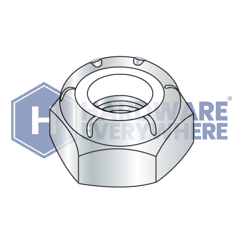 3/8-24 JAM NYLON INSERT LOCK NUTS / Steel / Zinc