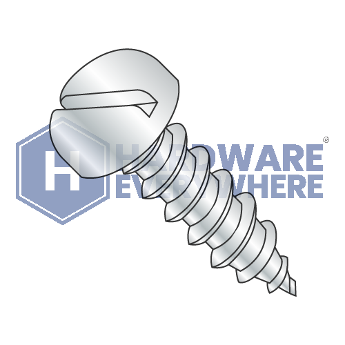 #12 x 1 1/2 SHEET METAL SCREWS / Slotted / Pan Head / Steel / Zinc