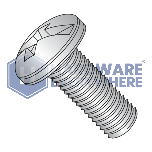 8-32 x 5/16 MACHINE SCREWS / Combo / Pan Head / 18-8 Stainless / Plain