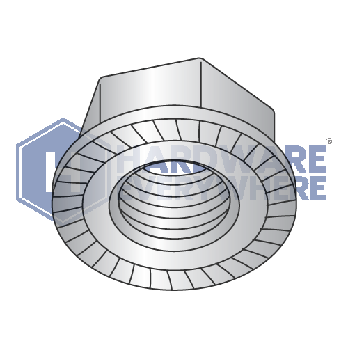 10-32 SERRATED FLANGE NUTS / 18-8 Stainless / Plain