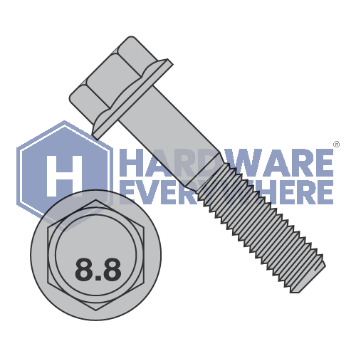 M6 x 20 METRIC FLANGE BOLTS / Grade 8.8 / Plain