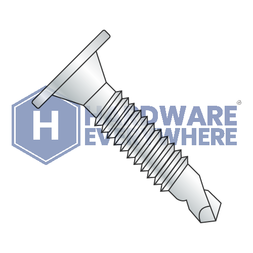 #10 x 1 3/4 SELF DRILLING SCREWS / Phillips / Wafer Head / Steel / Zinc