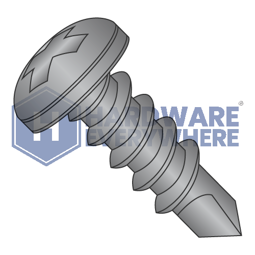 #10 x 1 SELF DRILLING SCREWS / Phillips / Pan Head / 18-8 Stainless / Plain