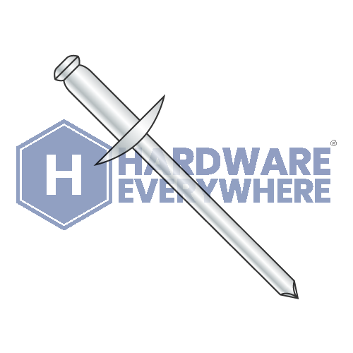 3/16-1.1-1.2  Large Flange Aluminum Rivet With Aluminum Mandrel