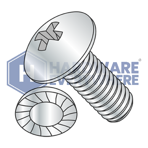 5/16-18 x 1 MACHINE SCREWS / Phillips / Truss Head / Steel / Zinc