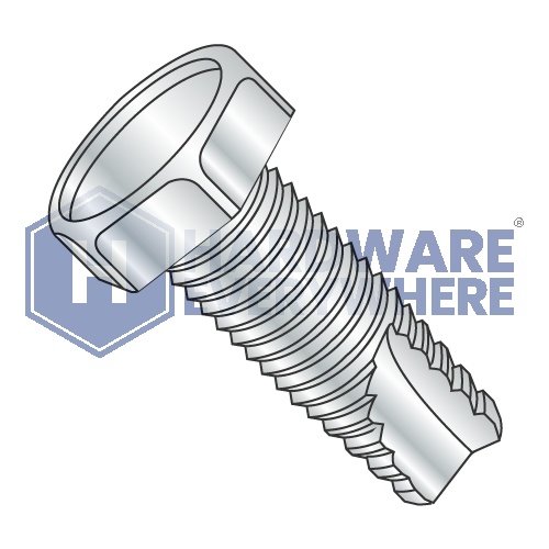 1/4-20 X 3/4 Thread Cutting Screws / Unslotted / Hex Head / Steel / Zinc / Type 23