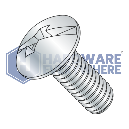 1/4-20 x 3/8 MACHINE SCREWS / Combo / Truss Head / Steel / Zinc