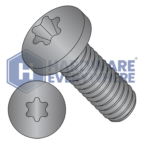 10-32 x 1/2 MACHINE SCREWS / Torx / Pan Head / 18-8 Stainless / Black Oxide