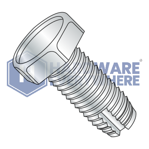 3/8-16 X 3/4 Thread Cutting Screws / Unslotted / Hex Head / Steel / Zinc / Type 1