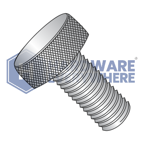 6-32 x 5/16 KNURLED THUMB SCREWS / 18-8 Stainless Steel / Plain