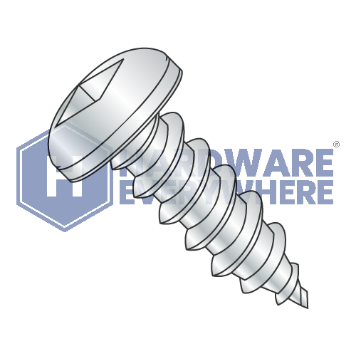 #10 x 1 1/2 SHEET METAL SCREWS / Square / Pan Head / Steel / Zinc