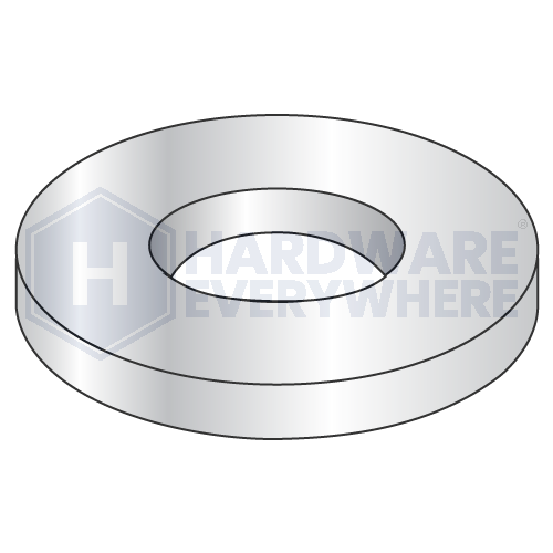 #8 FLAT WASHERS / Steel / Zinc