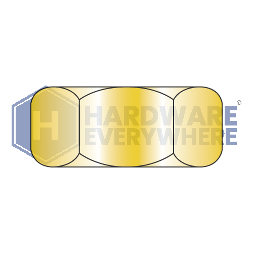 3/8-16 FINISHED HEX NUTS / Steel / Yellow Zinc