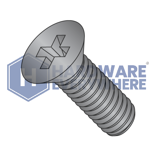 4-40 x 7/16 MACHINE SCREWS / Phillips / Flat Head / 18-8 Stainless / Black Oxide