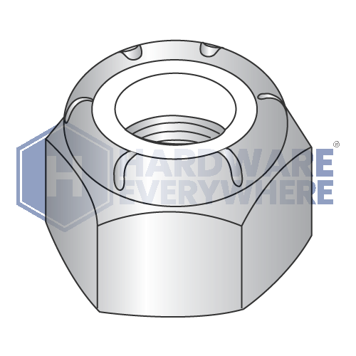 1/2-20 NYLON INSERT LOCK NUTS / 18-8 Stainless / Plain