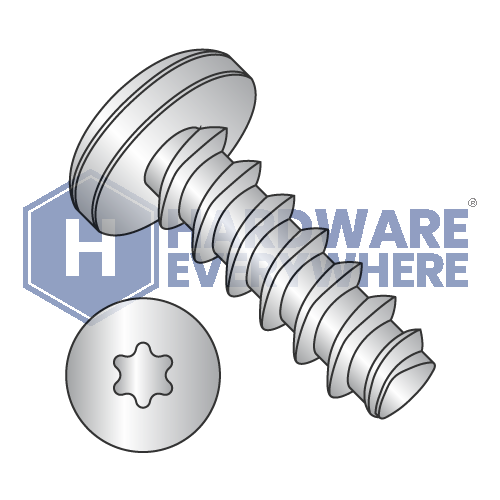 8-16 X 1/2 Thread Forming Screws / Torx / Pan Head / 410 Stainless / Plain / Plastite (Blunt Tip) Alternate 48-2