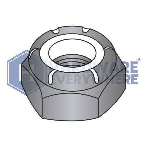 12-24 JAM NYLON INSERT LOCK NUTS / Steel / Black Oxide